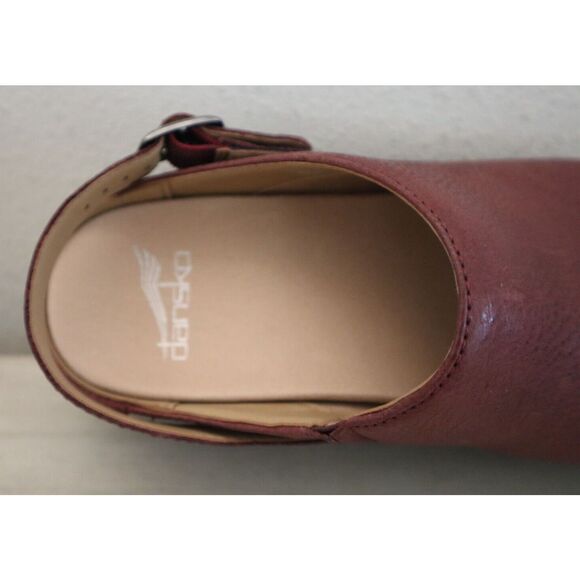 Dansko 9421-257800 Women's Sz 37 US 6.5-7 Ruby Berry Milled Burnished Mules - Picture 9 of 16